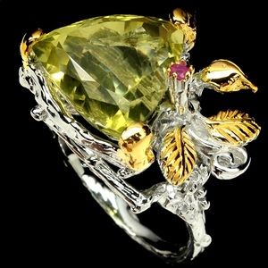 Unbelievably Beautiful Lemon Quartz Ring